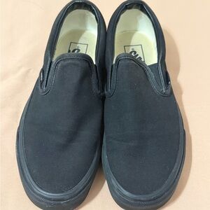 Black Slip-On Canvas Vans